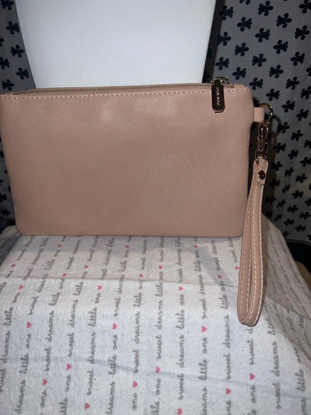 Blush Pink Wristlet Clutch